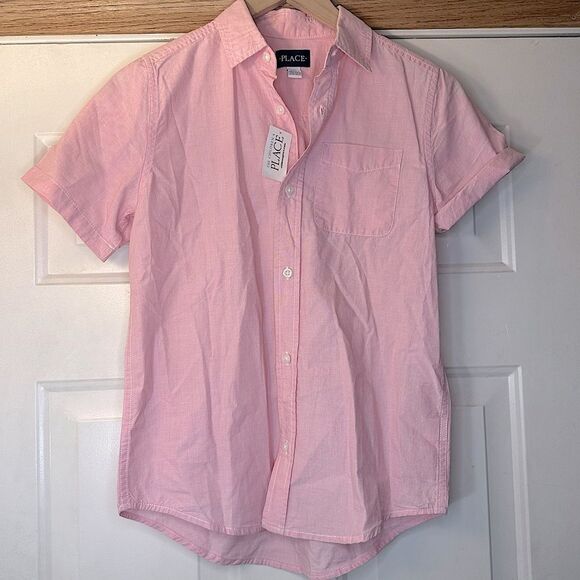 Children's Place Boys Pink Shirt L (10-12) - Picture 2 of 12